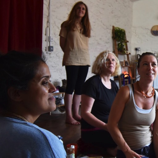 A workshop break at Yoga Torquay