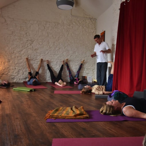 Duncan Hulin teaching a workshop at Yoga Torquay