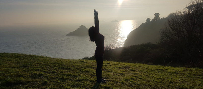 Yoga at sunrise